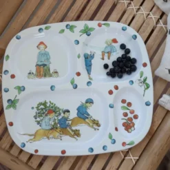 Elsa Beskow tallrik 4 fack Putte