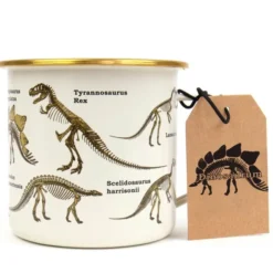 Emaljmugg 50 cl dinosaurier