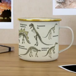 Emaljmugg 50 cl dinosaurier