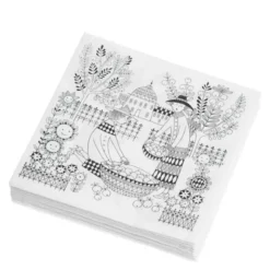 Emilia servett 33x33 cm 20-pack vit