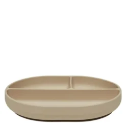 Enkei barntallrik med sugpropp 17x21 cm beige