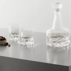 Erik whiskyset karaff 78 cl & 2 whiskyglas 34 cl