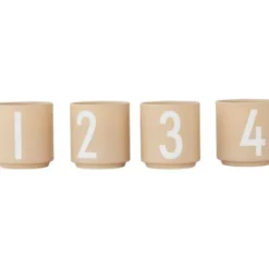 Espressokoppar 4-Pack Beige