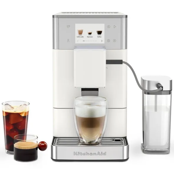 espressomaskin helautomatisk KF4 med iskaffe-funktion 5KES8454 porcelain