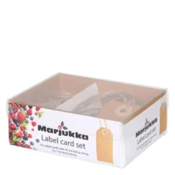 Etiketter med snöre 10-pack brun