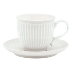 Everyday Alice kopp med fat 20 cl white