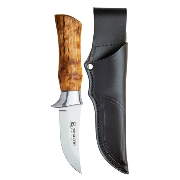 Falken jaktkniv 19,5 cm med slida masurbjörk