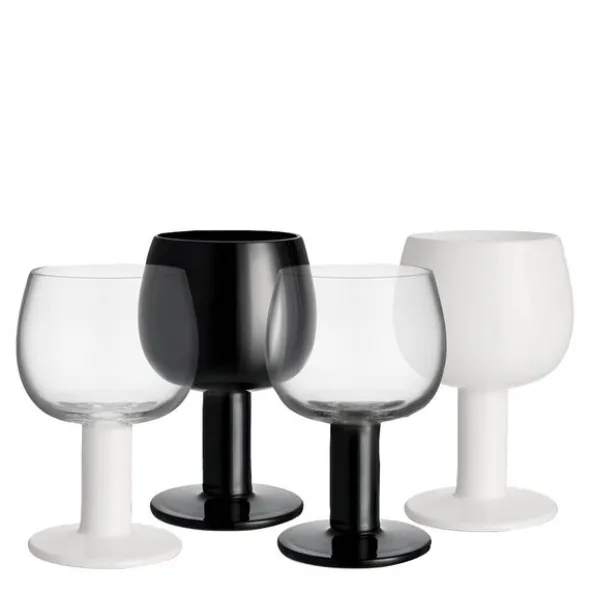 Fars Glas vinglas 40 cl 4-pack vit/svart