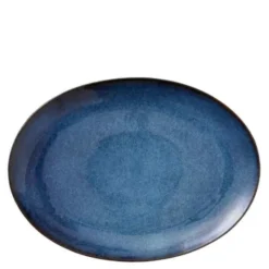 Fat Oval 45x34 cm Mörkblå
