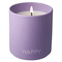 Favourite doftljus HAPPY 8x8,7 cm Lila