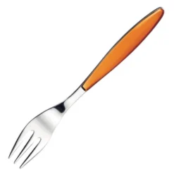 Feeling dessertgaffel 15,5 cm transparant orange
