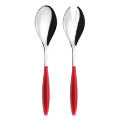 Feeling salladsbestick 25 cm 2 delar clear red