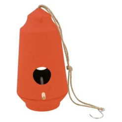 Fågelhus 28 cm orange