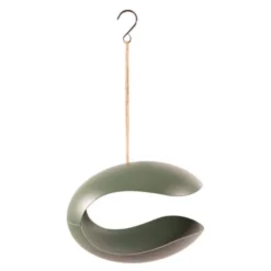 Fågelmatare 25 cm smaragdgrön