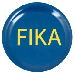 Fika Glasunderlägg 10,5 cm Blå/Gul