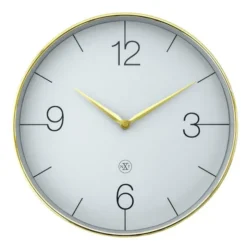 Finesse nXt väggklocka 30,5 cm guld/grå