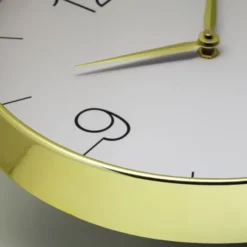 Finesse nXt väggklocka 30,5 cm guld/grå
