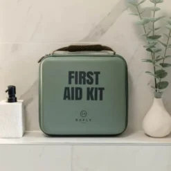 First Aid Kit stor 24x27 cm mossgrön