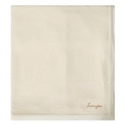 Fiskbensmönstrat överkast bomull 160x240 cm ljusbeige