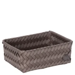 Fit liten förvaringskorg 18x12x7 cm dark grey