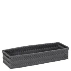 Fit lång förvaringskorg 39x12x7 cm dark grey