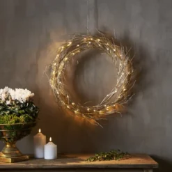 Fizzy krans 45 cm guld