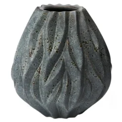 Flame vas 19 cm grön