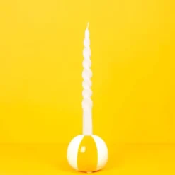 Floats ljusstake 8 cm Beachball gul