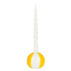 Floats ljusstake 8 cm Beachball gul