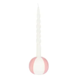 Floats ljusstake 8 cm Beachball rosa