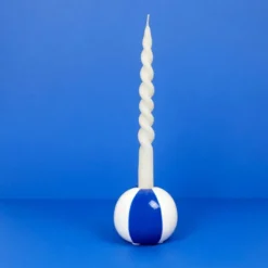 Floats ljusstake 8 cm Beachball blå