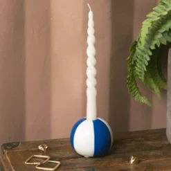 Floats ljusstake 8 cm Beachball blå