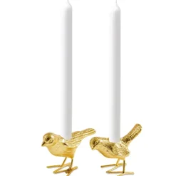 Flock Of Birds ljusstake 12,5 cm 2-pack guld