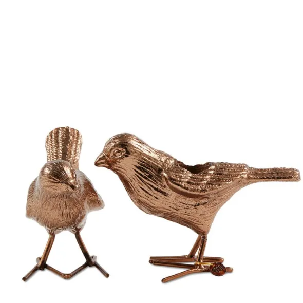Flock Of Birds ljusstake 12,5 cm 2-pack roséguld