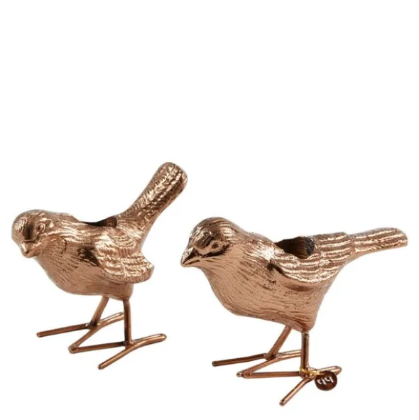 Flock Of Birds ljusstake 12,5 cm 2-pack roséguld