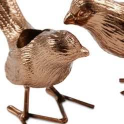 Flock Of Birds ljusstake 12,5 cm 2-pack roséguld