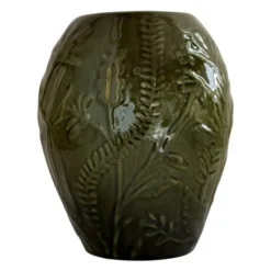 Flora vas bobina 21 cm grön