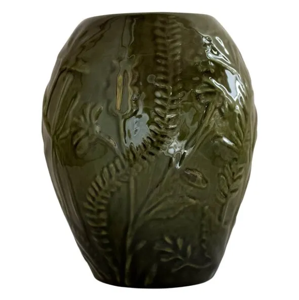 Flora vas bobina 21 cm grön