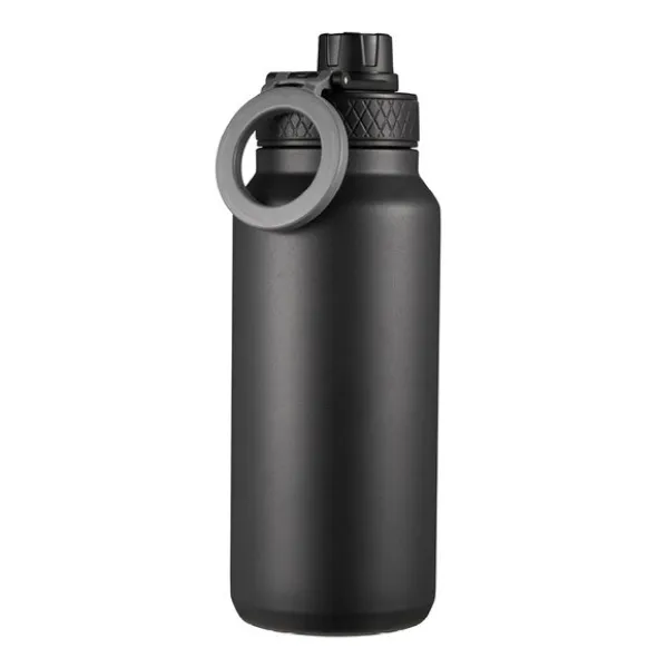 Flory termosflaska 0,9 L med magnetisk mobilhållare svart/grå