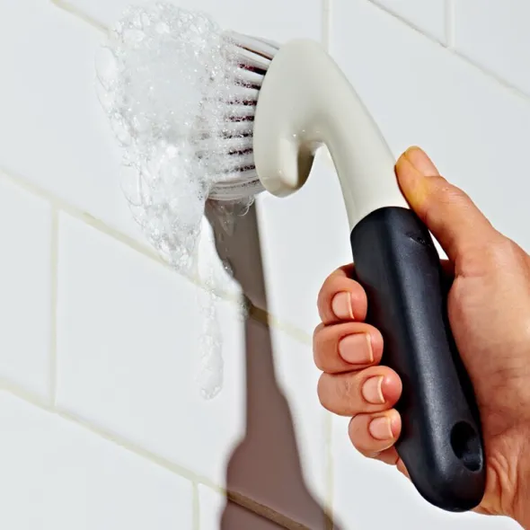Fogborste 22,5 cm svart/vit