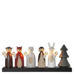 Forest Friends Adventsljusstake 19 cm Multi