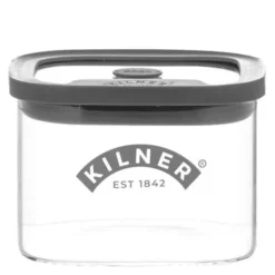 Fresh S förvaringsburk 0,5 L glas/grå