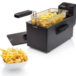 Fritös 182727 3L 2000W svart rostfritt stål