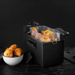 Fritös 182727 3L 2000W svart rostfritt stål