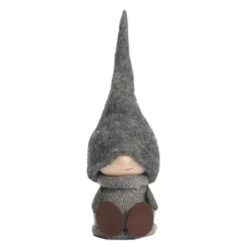 Frode tomte med grå luva 20 cm