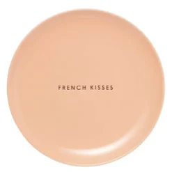Frukosttallrik French Kisses Ø22 cm laxrosa