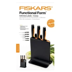 Functional Form Knivblock med 5 knivar Svart