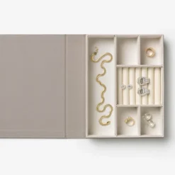 Gilded smyckeskrin 26x20 cm beige/guld