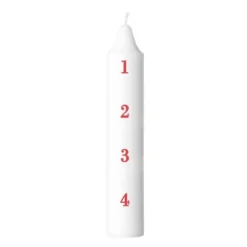 Gille kalenderljus 1-4 27 cm röd