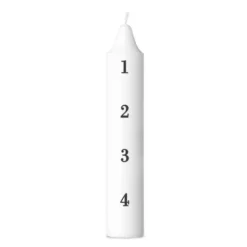 Gille kalenderljus 1-4 27 cm svart